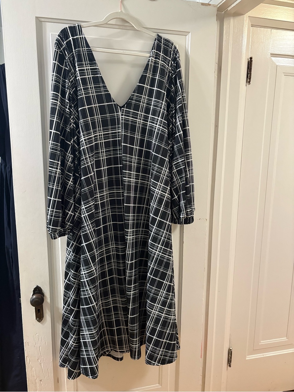 ASOS Plaid Print Trapeze Dress - Picture 8 of 9
